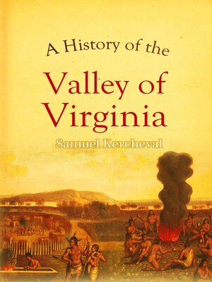cover image of A History of the Valley of Virginia